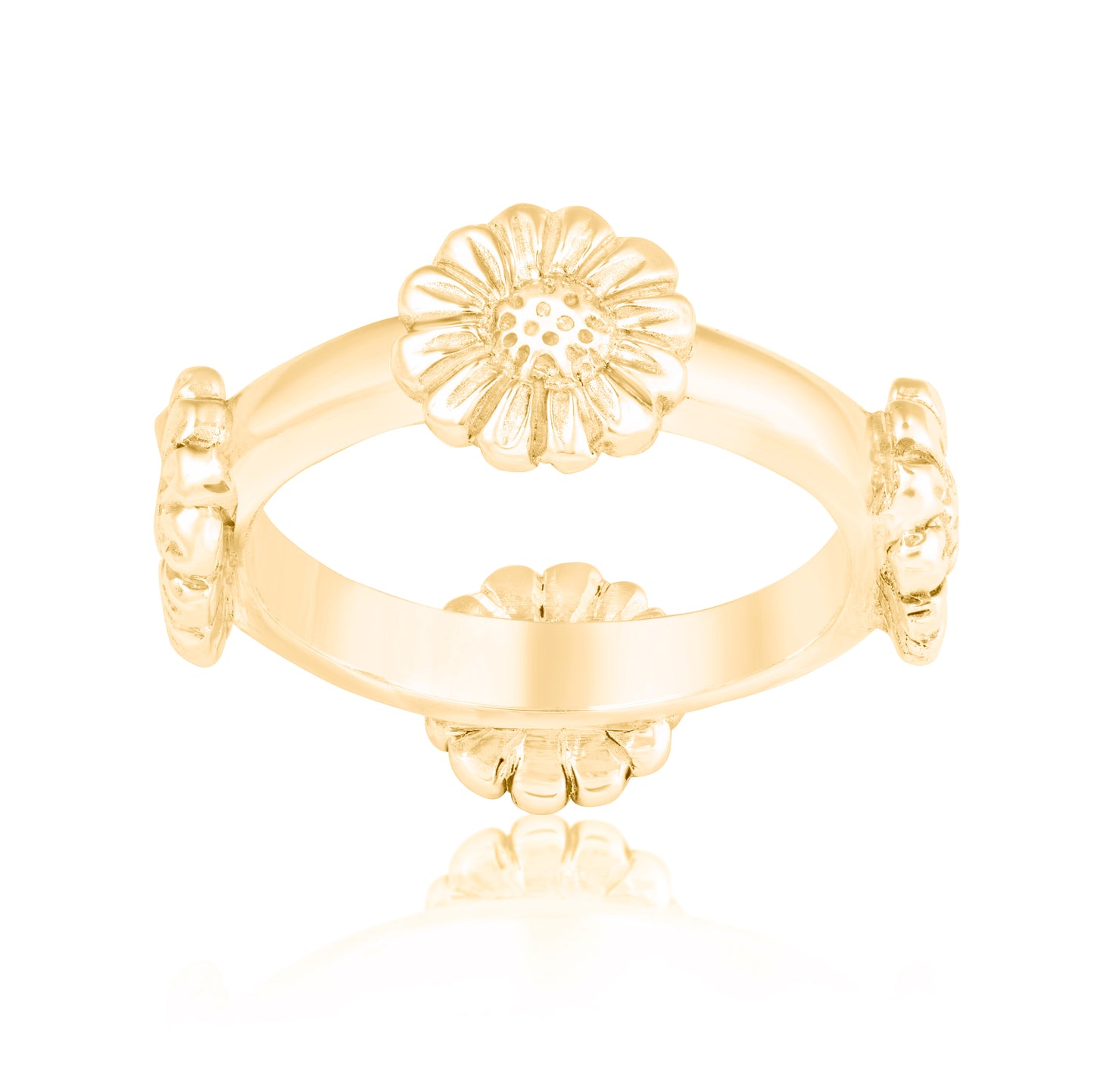 Daisy Quattor Gold Ring