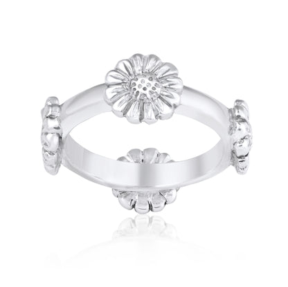 Daisy Quattor Silver Ring