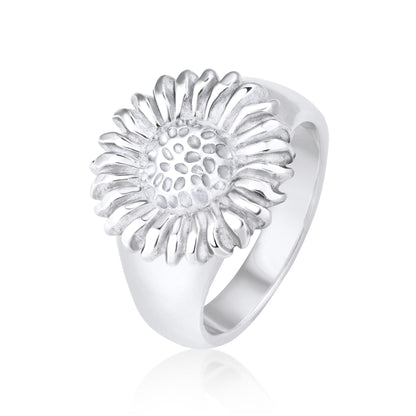 Helianthus Silver Ring