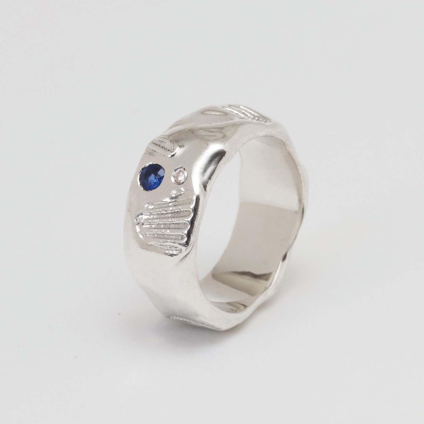 Large Fistral Sapphire and Diamond Ring